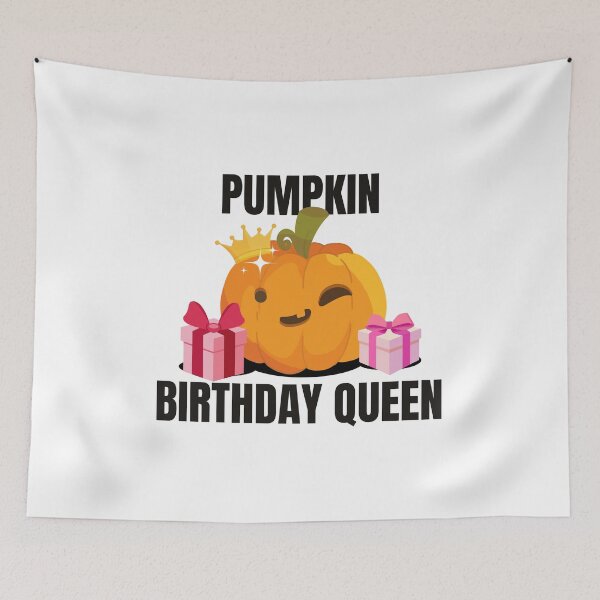 Item preview,  Pumpkin birthday Queen Cute Halloween Fall Pumpkin Design designed and sold by luckyhue.