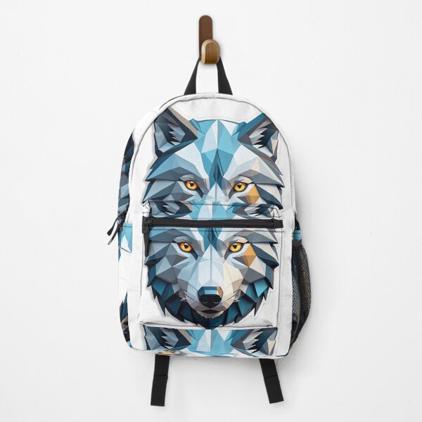 Item preview, Geometric Low-Poly Wolf Head Illustration designed and sold by HCSTYLEHOUSE.