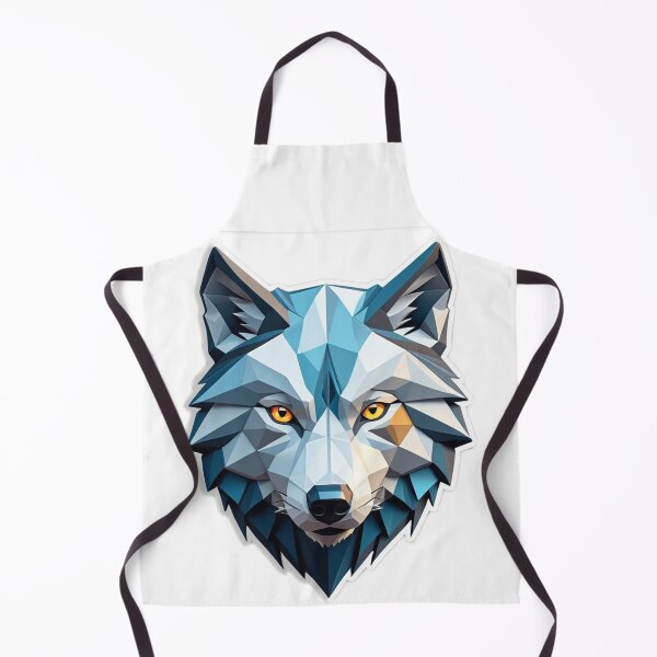 Item preview, Geometric Low-Poly Wolf Head Illustration designed and sold by HCSTYLEHOUSE.
