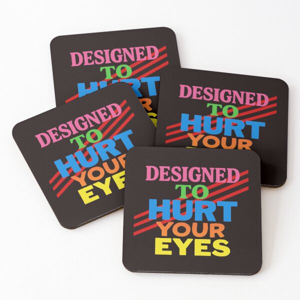 Item preview, Designed To Hurt Your Eyes – Anti-Design Chaotic Typography designed and sold by Tadeusz1.