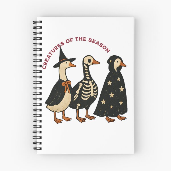 Item preview, Creatures of the Season Spooky Geese Halloween Costume Art | Vintage Witch Skeleton Starry Goose Design designed and sold by NSB-Design.