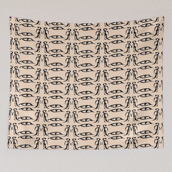 Item preview, Digital drawing of a pattern inspired by ancient Egyptian hieroglyphs designed and sold by  beba.universe222.