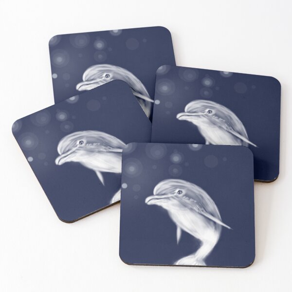 Item preview, Dolphin Dance – Underwater Ocean Portrait designed and sold by CocoJeremy.