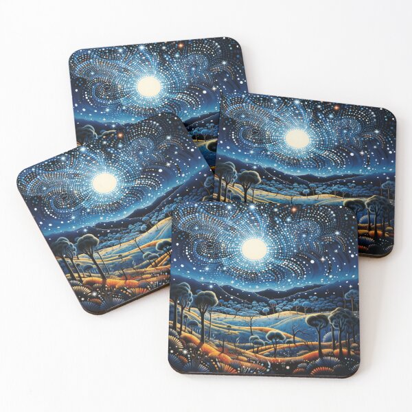 Item preview, Aboriginal Inspired Dot Art - Perfect Moonlight designed and sold by GrinGalore.