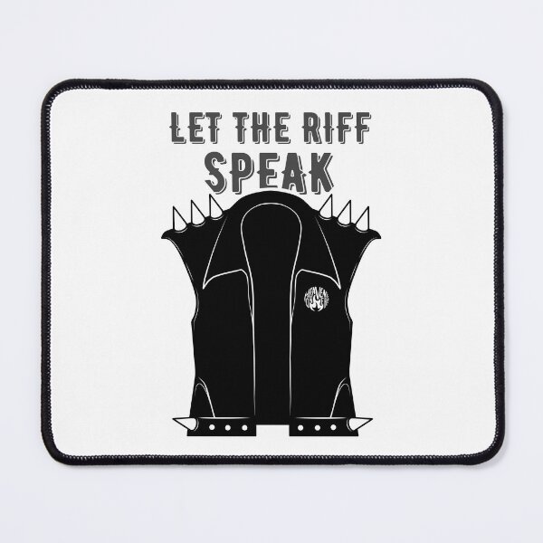 Item preview, Leather Rocker Vest | Let The Riff Speak designed and sold by ObsidianDaz.