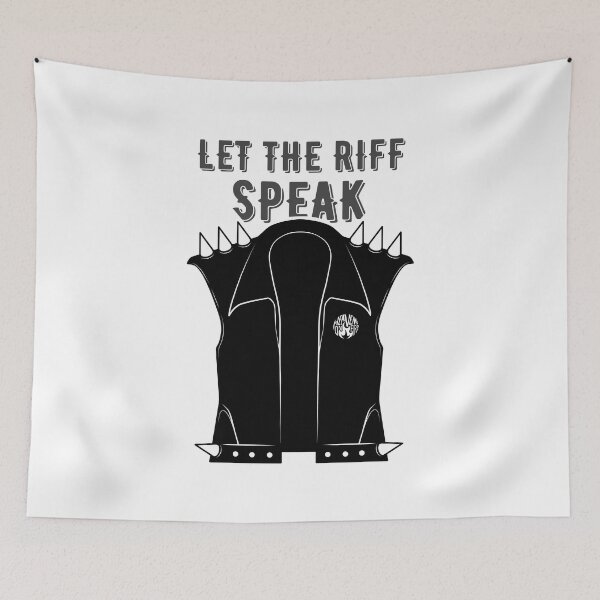 Item preview, Leather Rocker Vest | Let The Riff Speak designed and sold by ObsidianDaz.
