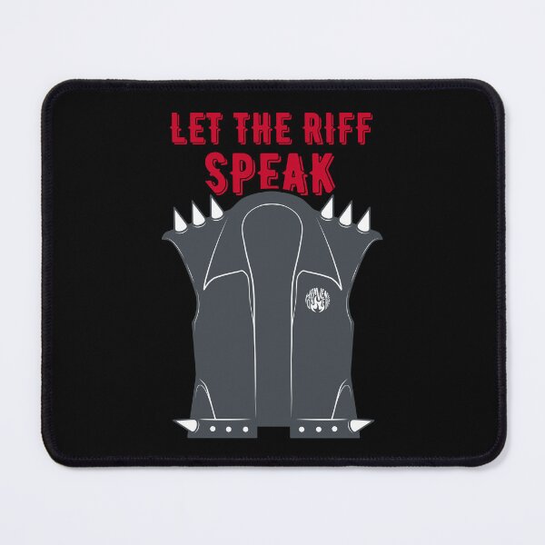 Item preview, Leather Rocker Vest | Let The Riff Speak designed and sold by ObsidianDaz.