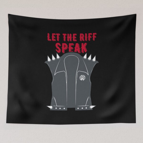 Item preview, Leather Rocker Vest | Let The Riff Speak designed and sold by ObsidianDaz.