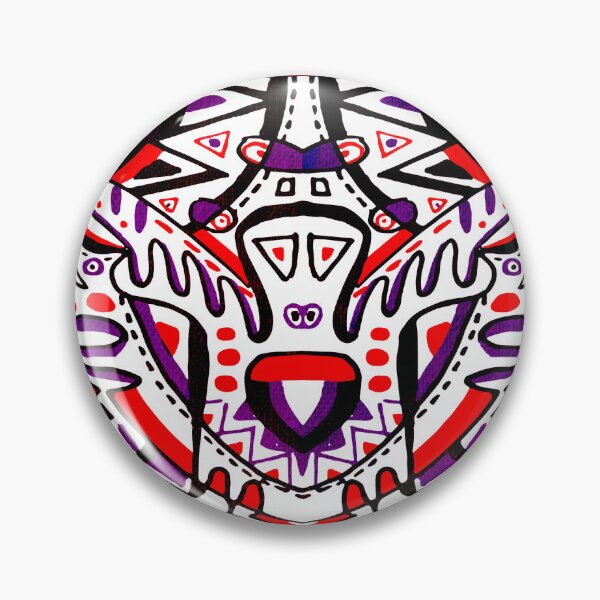 Item preview, Psychedelic Tribal Symmetrical Geometric Abstract pattern designed and sold by ElocinArtworks.