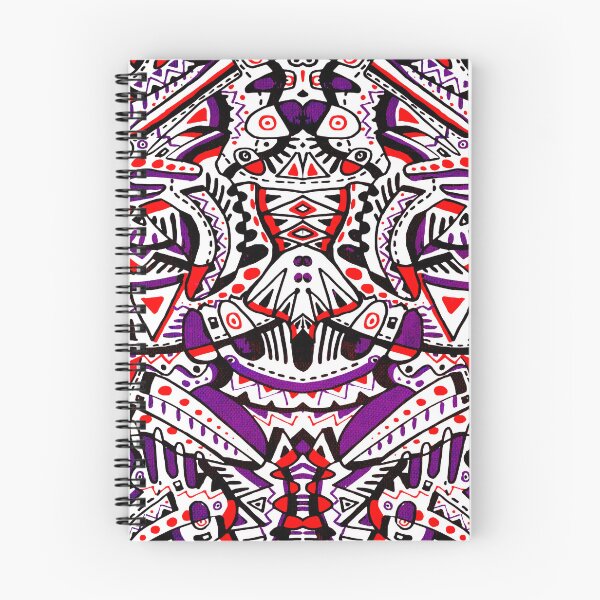 Item preview, Psychedelic Tribal Symmetrical Geometric Abstract pattern designed and sold by ElocinArtworks.