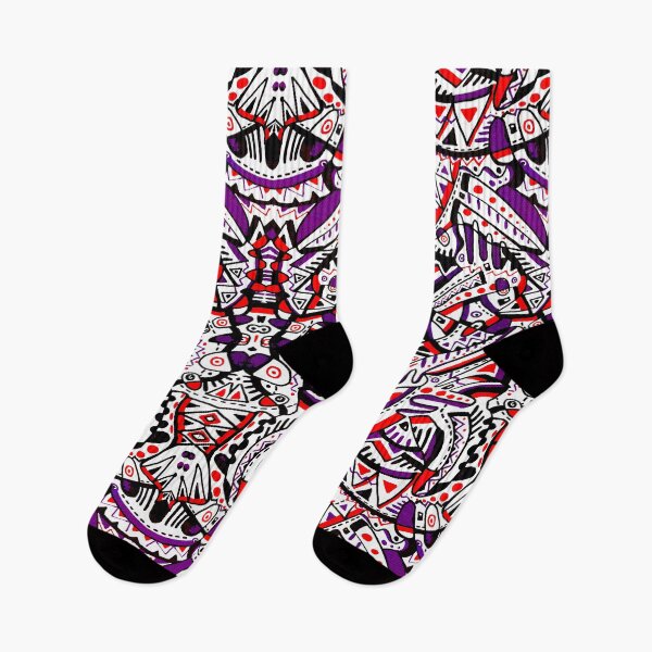 Item preview, Psychedelic Tribal Symmetrical Geometric Abstract pattern designed and sold by ElocinArtworks.
