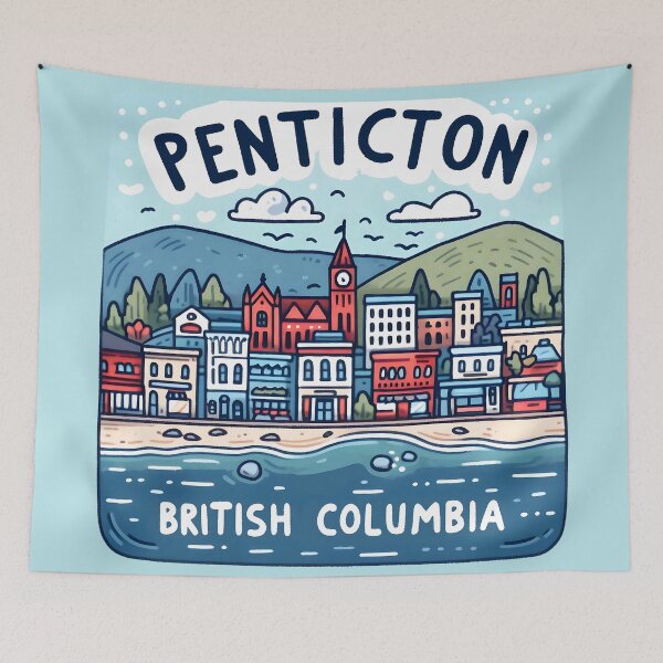 Item preview, Penticton BC Canada  designed and sold by HowToCanadian.