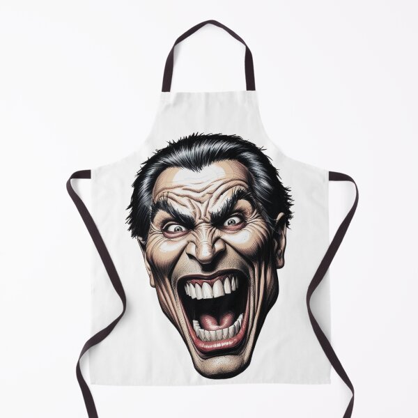 Item preview, Bite Harder — Maniacal Scream Comic Head (Dark Art Illustration) designed and sold by Feel It All Club.