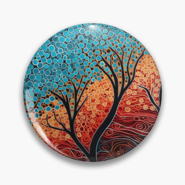Item preview, Aboriginal Inspired Dot Art - Eternal Trees designed and sold by GrinGalore.
