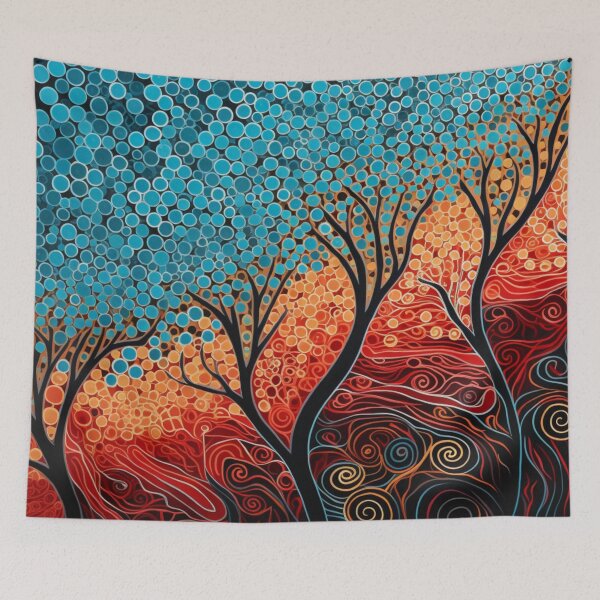 Item preview, Aboriginal Inspired Dot Art - Eternal Trees designed and sold by GrinGalore.