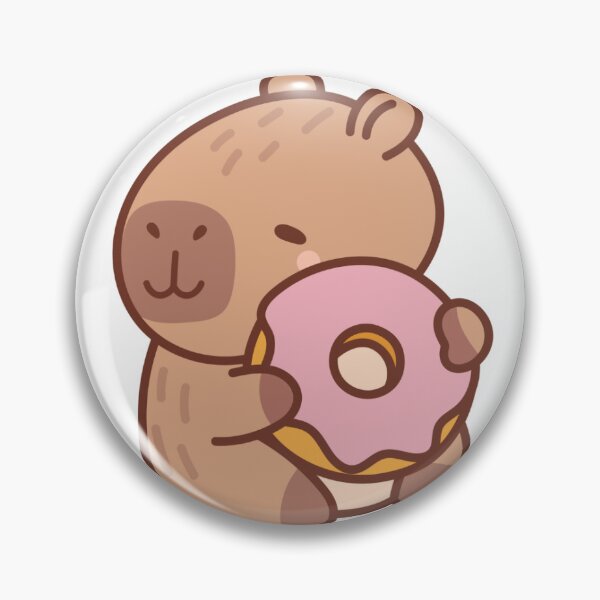 Item preview, Capybara Eating Donut designed and sold by GEEKsCollection.