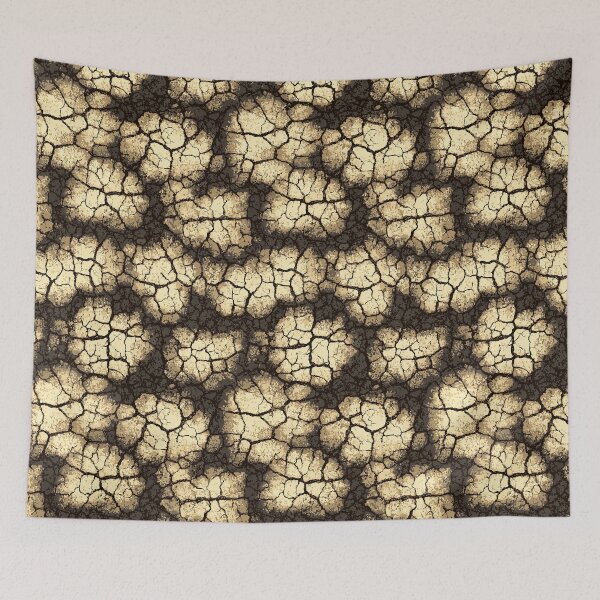 Item preview, Realistic texture of dry, cracked earth in sun designed and sold by Piotrek0001.