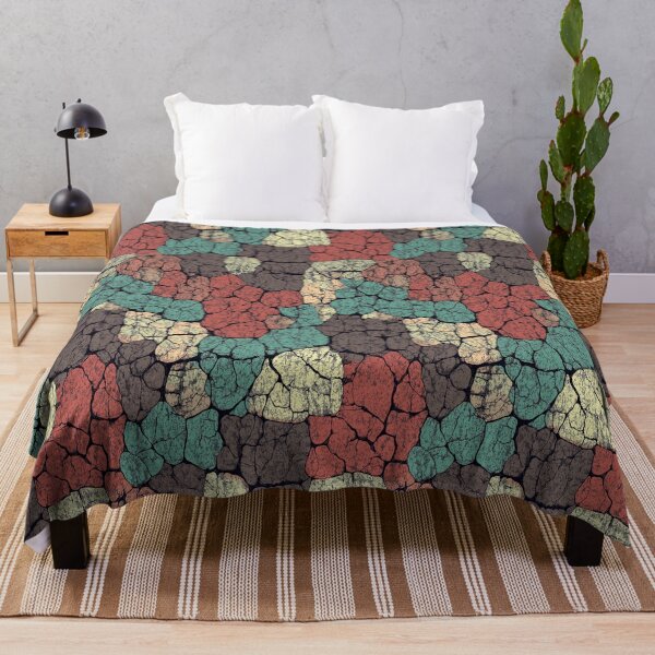Item preview, Colorful abstract pattern resembling vintage cracked stones designed and sold by Piotrek0001.