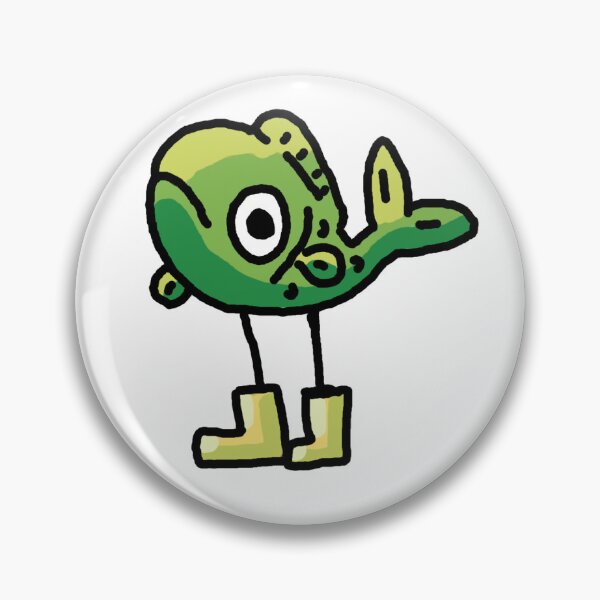 Item preview, Green fish with legs and yellow rain booties designed and sold by the-cyan-tiger.