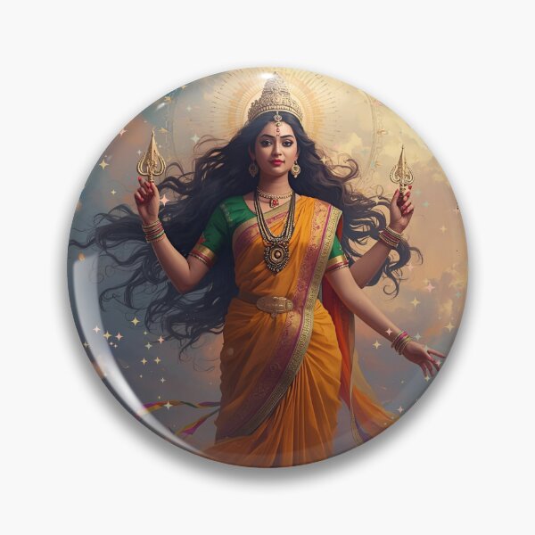 Item preview,  Yoga Navratri devi, VER 4 Godess Ma Durga face and Diwali Durga pooja rangoli design12 designed and sold by mndesignworx.