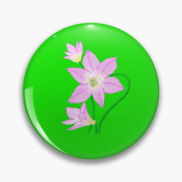 Item preview, Zephyranthus floral repeating pattern - vibrant green designed and sold by Svasti Arts and Designs.