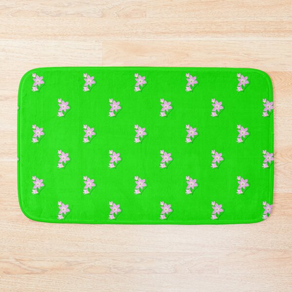 Item preview, Zephyranthus floral repeating pattern - vibrant green designed and sold by Svasti Arts and Designs.