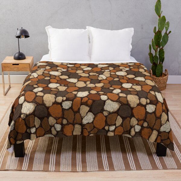 Item preview, Natural pattern with pebbles in earth tones designed and sold by Piotrek0001.