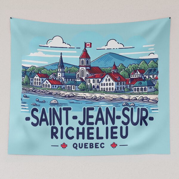 Aperçu de l'œuvre Saint-Jean-Sur-Richelieu Québec Canada créée et vendue par HowToCanadian.