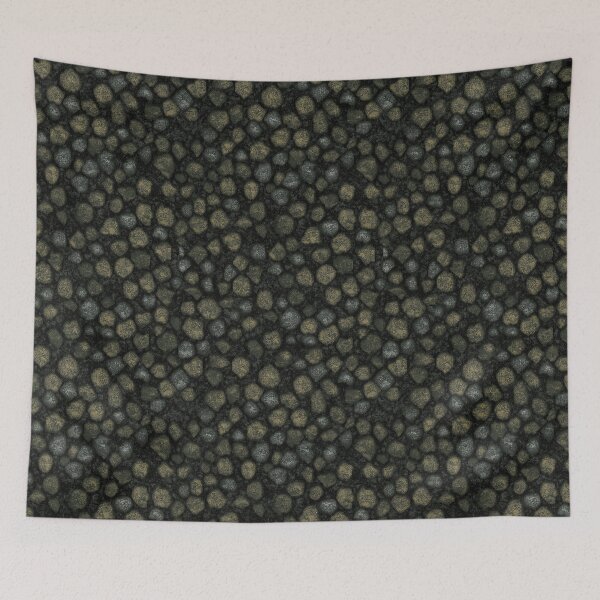 Item preview,  Dark texture of small pebbles and golden gravel designed and sold by Piotrek0001.