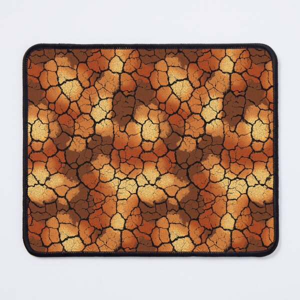 Item preview, Abstract cracked earth pattern in shades of orange designed and sold by Piotrek0001.