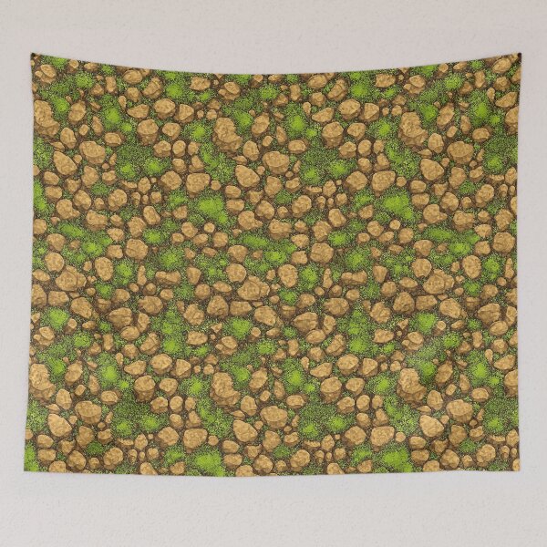 Item preview, Stylized stony path with grass a top view designed and sold by Piotrek0001.