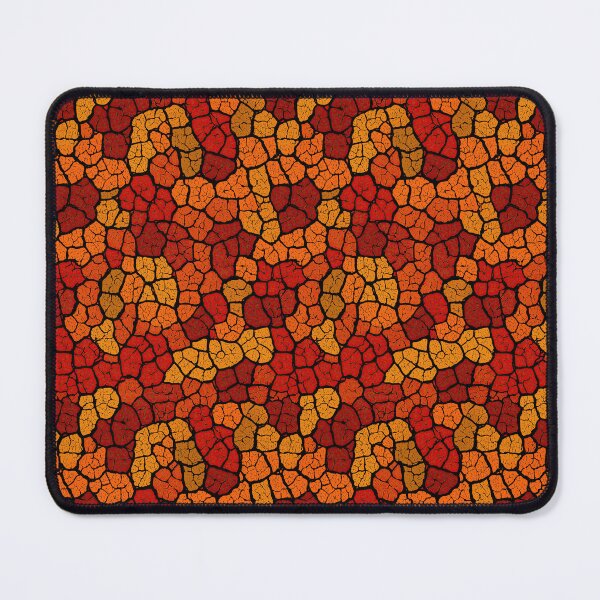 Item preview, Fiery mosaic with red cracked lava texture designed and sold by Piotrek0001.