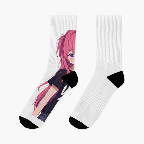 Item preview, Anime Girl with Pink Hair and "Wow" Shirt designed and sold by NexaSpire.