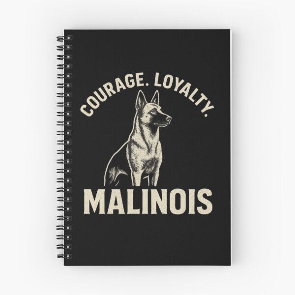 Item preview, Courage.Loyalty.Malinois Design 2 designed and sold by ShamblesShirts.