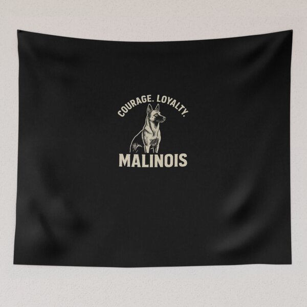 Item preview, Courage.Loyalty.Malinois Design 2 designed and sold by ShamblesShirts.
