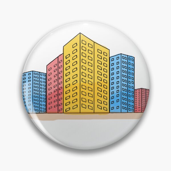 Item preview, colorful tall buildings designed and sold by tamm-sai.