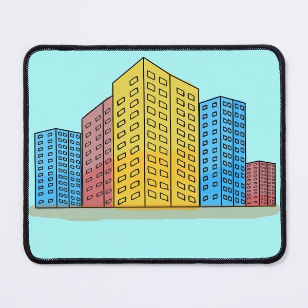 Item preview, colorful tall buildings designed and sold by tamm-sai.