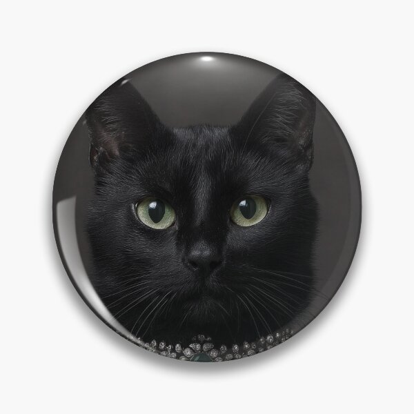 Item preview, Emerald Majesty – Regal Black Cat in Couture Jewels designed and sold by Emily Waters.