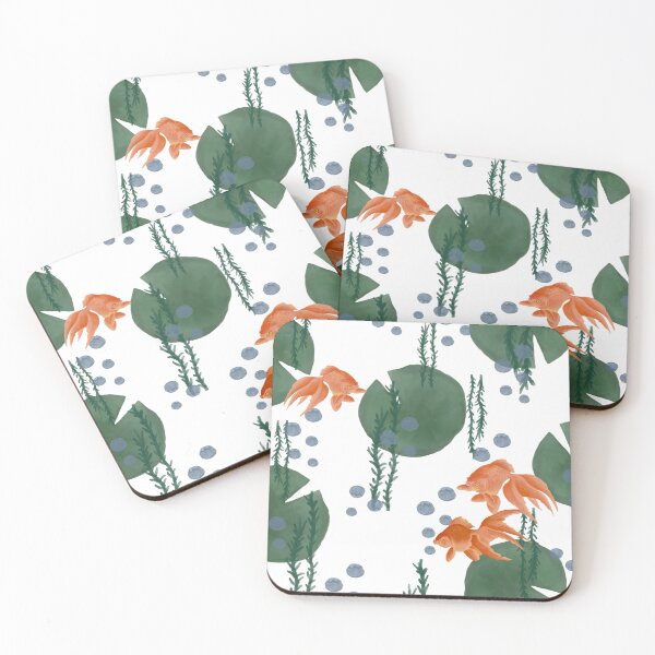 Item preview, Goldfish and Lily Pond – Timeless Japan | Water Garden Pattern designed and sold by tokomoroJP.