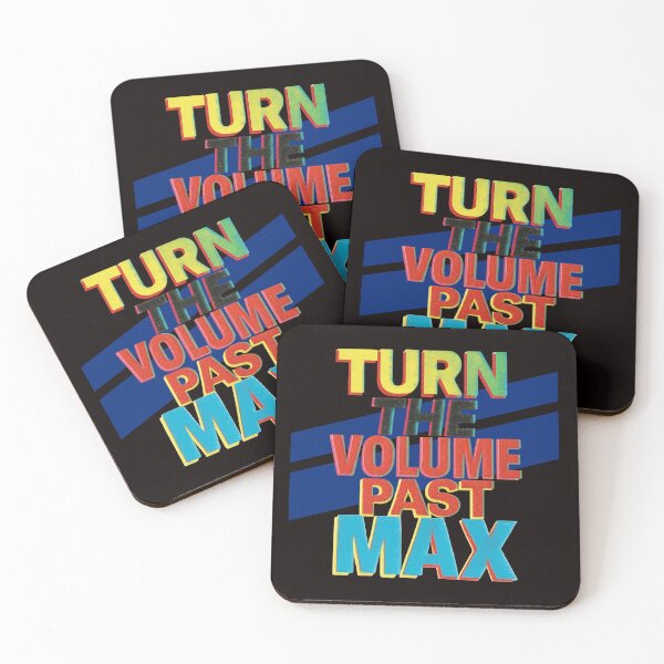 Item preview, Turn The Volume Past Max – Anti-Design Music Typography designed and sold by Tadeusz1.