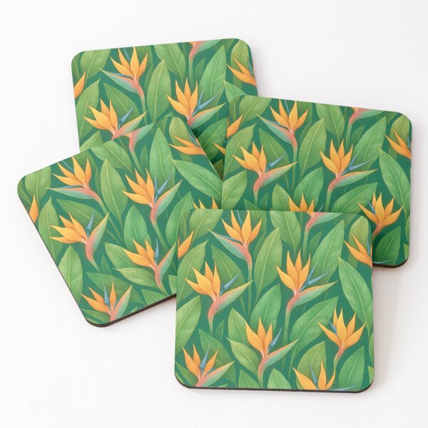 Item preview, Bird of Paradise Pattern - Tropical Botanical Art designed and sold by Myra365Art.