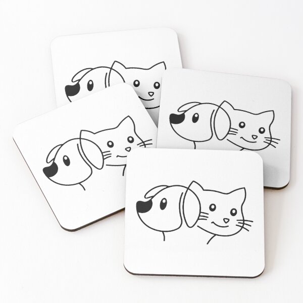 Item preview, Minimalist Dog and Cat Line Art | Cute Pet Lover Design designed and sold by kyDesigns.CO.