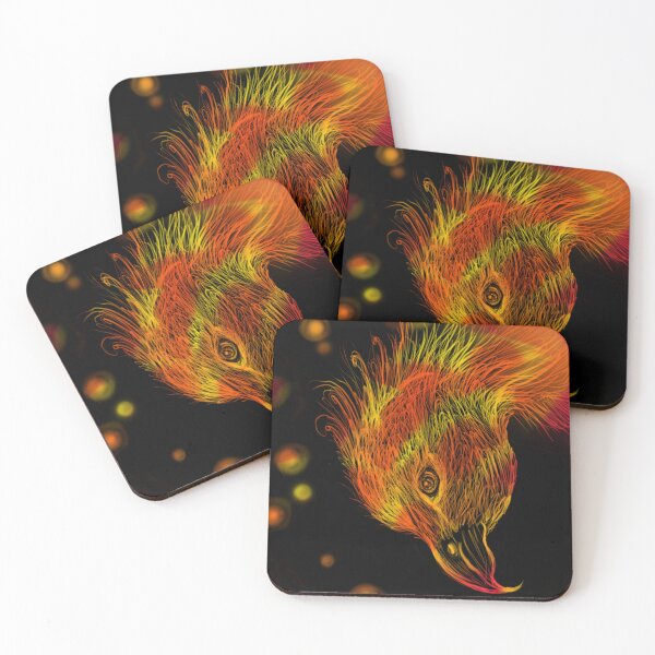 Item preview, Phoenix – Fiery Digital Bird Art designed and sold by CocoJeremy.