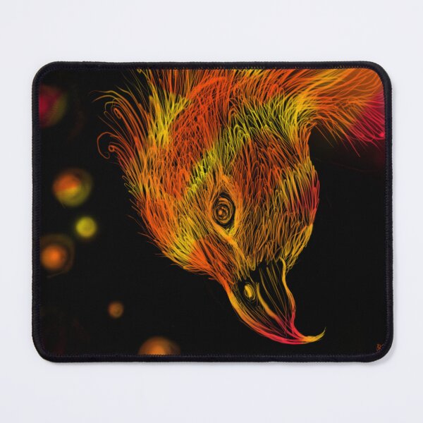 Item preview, Phoenix – Fiery Digital Bird Art designed and sold by CocoJeremy.