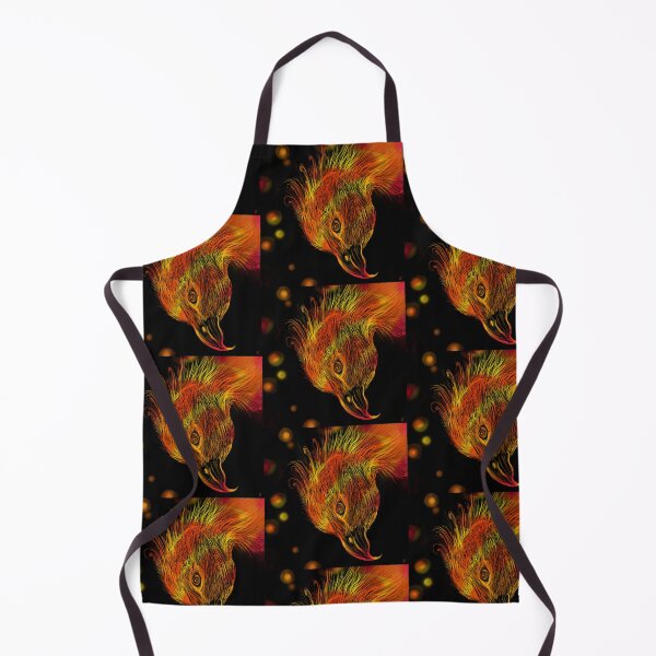 Item preview, Phoenix – Fiery Digital Bird Art designed and sold by CocoJeremy.