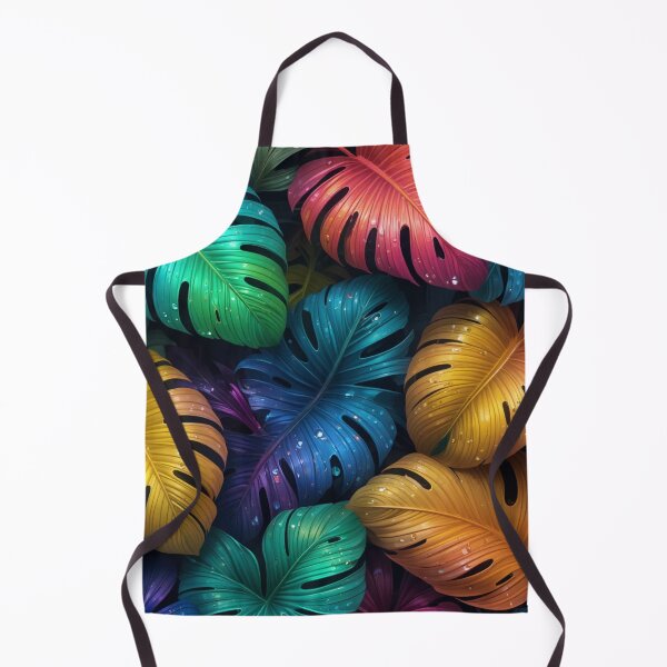 Item preview, Vibrant Monstera Leaves with Dewdrops designed and sold by InezPhotography.