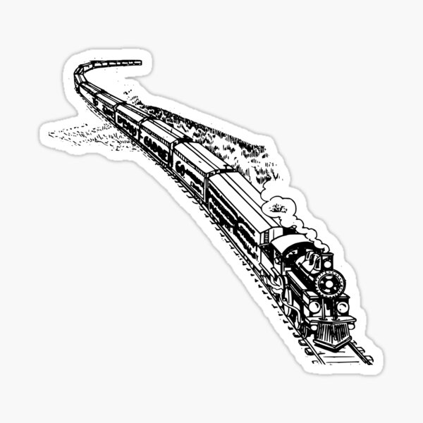 Steam Train Stickers Redbubble - train car stripes roblox