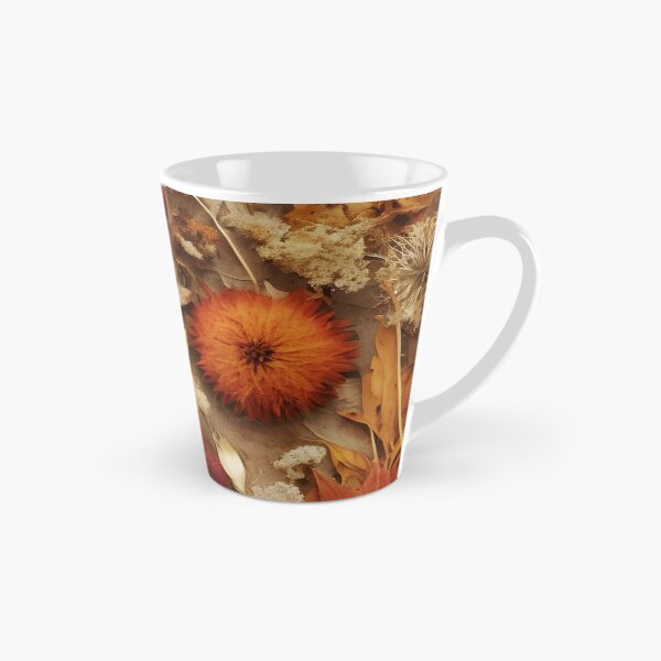 Item preview, Pressed and dried Floral Collage in Warm Autumn Hues designed and sold by EmeraldeaArt.
