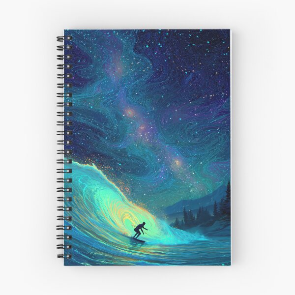 Item preview, Surreal surfer on glowing wave under starry sky designed and sold by SuperCaseCenter.