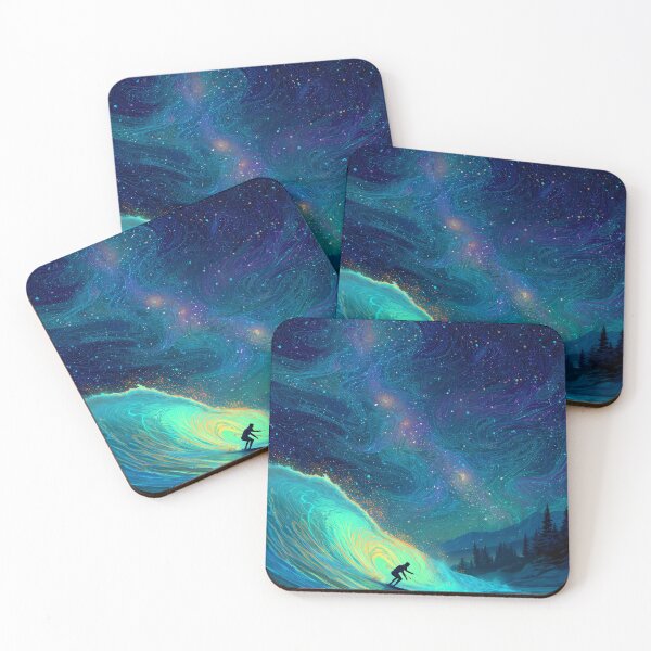 Item preview, Surreal surfer on glowing wave under starry sky designed and sold by SuperCaseCenter.